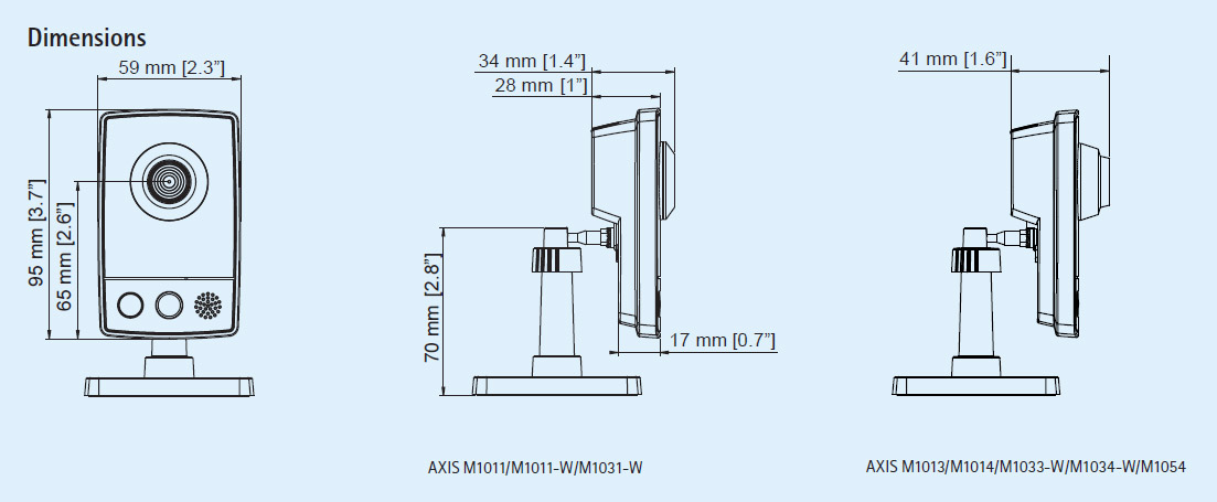 axis-m1013-dimentions