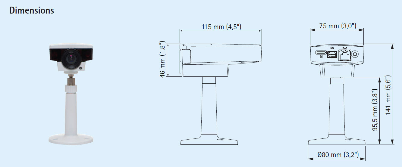 axis-m1143-l-dimentions