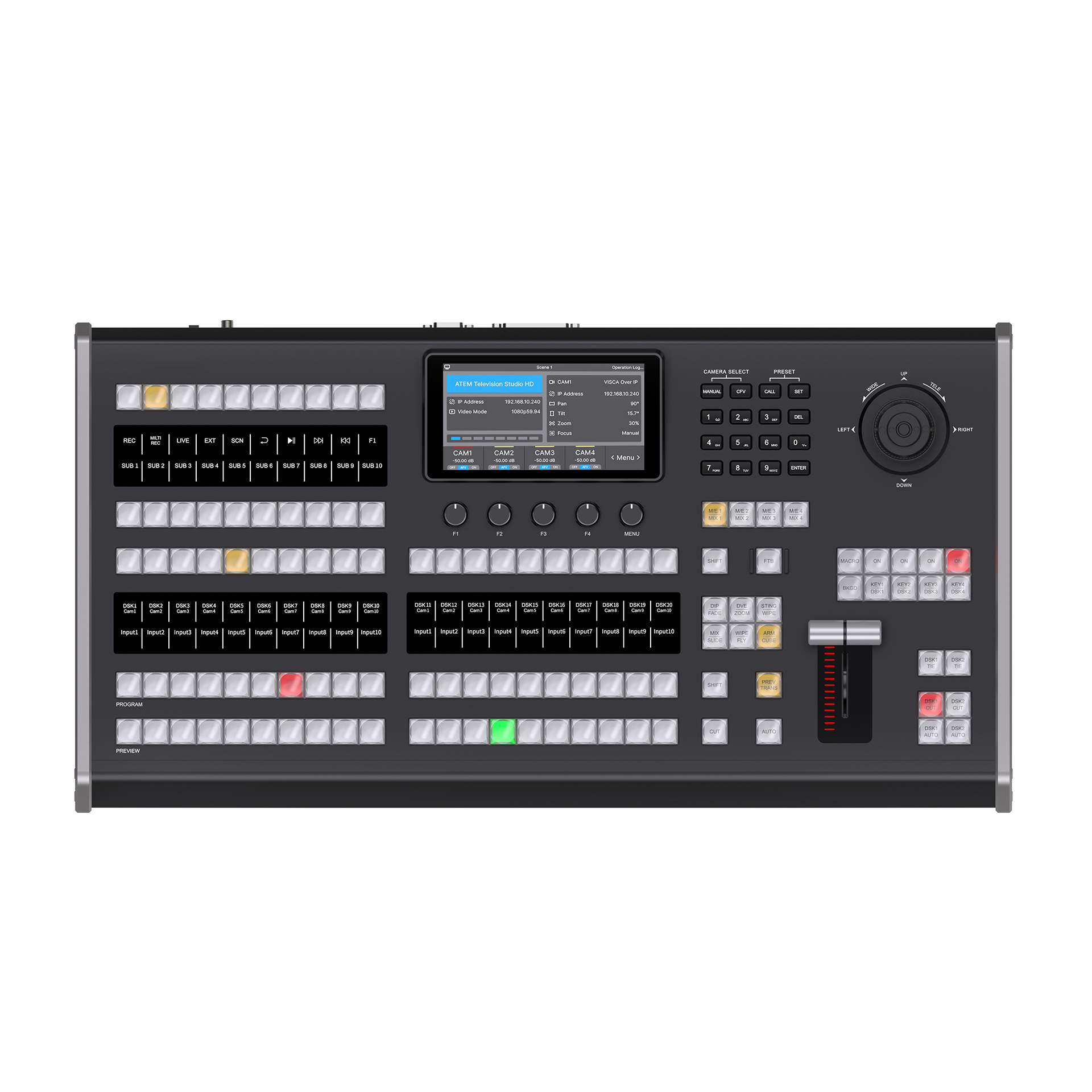 Панель управления видеомикшера Prestel BCP-40